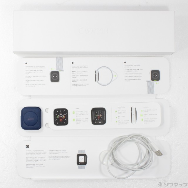 中古)Apple Apple Watch Series 6 GPS 44mm ブルーアルミニウムケース