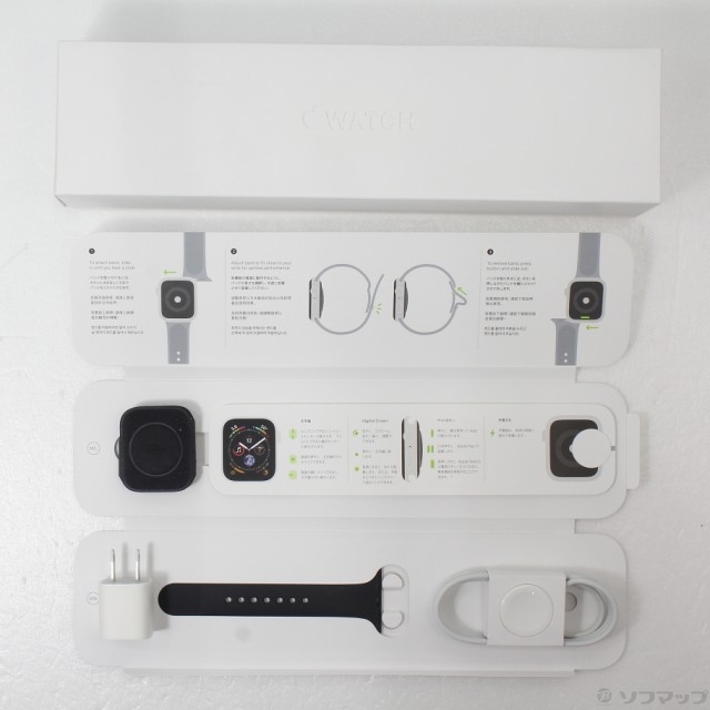 中古)Apple Apple Watch Series 4 GPS 44mm スペースグレイ