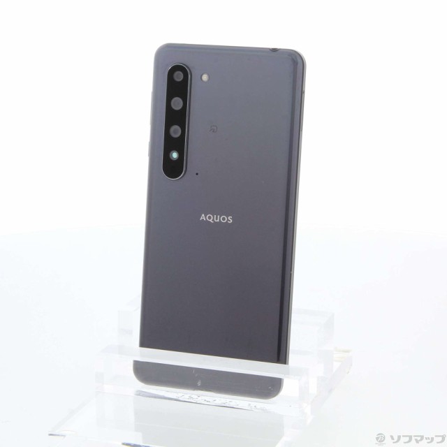 品質保証書付 ()SHARP AQUOS R5G 256GB ブラックレイ 908SH SoftBank