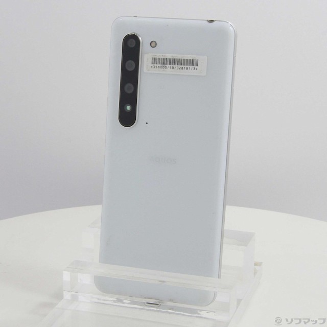 激安売品 ()SHARP AQUOS R5G 256GB オーロラホワイト 908SH SoftBank