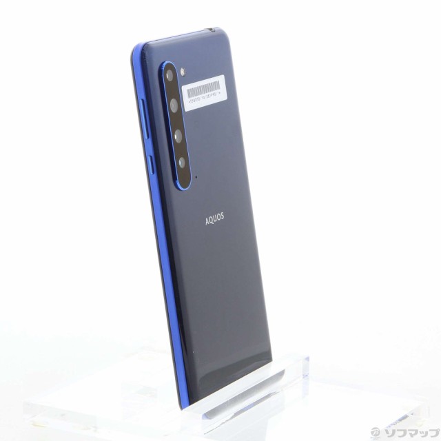 中古)SHARP AQUOS R5G 256GB アースブルー 908SH SoftBank(276-ud)の