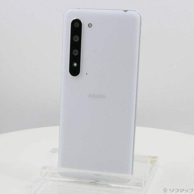 中古)SHARP AQUOS R5G 256GB オーロラホワイト 908SH SoftBankロック