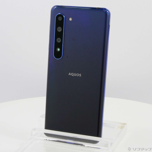 SHARP AQUOS R5G 256GB アースブルー 908SH SoftBankロック解除SIM