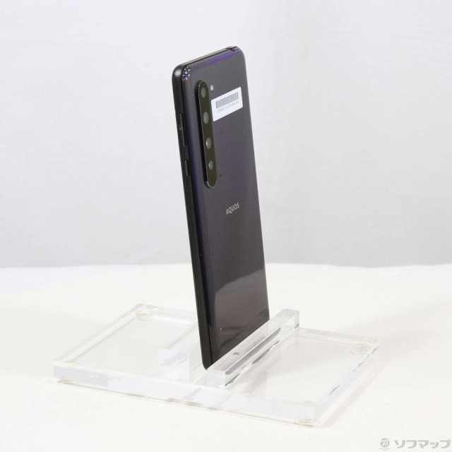 中古)SHARP AQUOS R5G 256GB ブラックレイ 908SH SoftBankロック解除