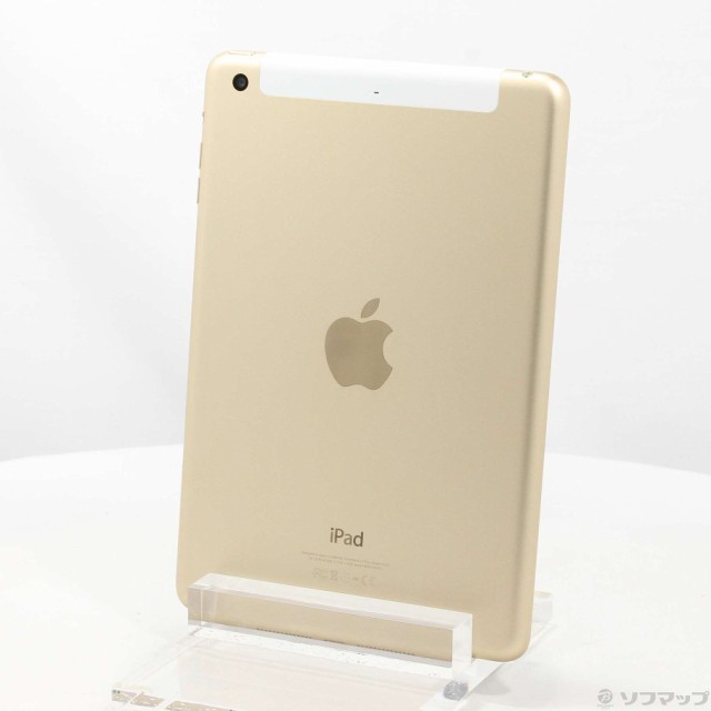 中古)Apple iPad mini 16GB ゴールド MGYR2J A au(258-ud)