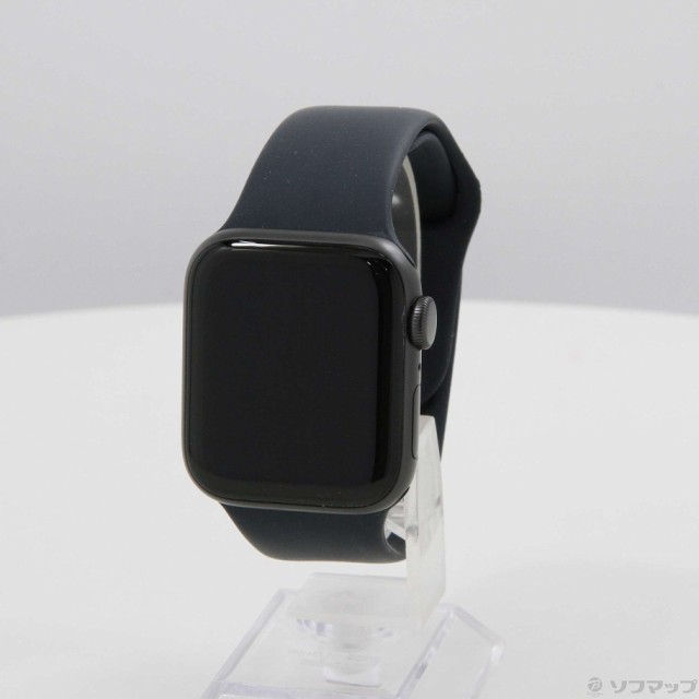 Apple Apple Watch SE 第1世代 GPS 40mm スペースグレイアルミニウムケース ミッドナイトスポーツバンド(377-ud)  1年間保証付