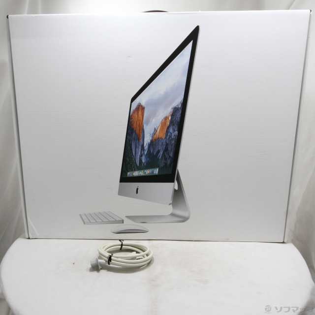 中古)Apple iMac 27-inch Late 2015 MK482J/A Core_i5 3.3GHz 24GB