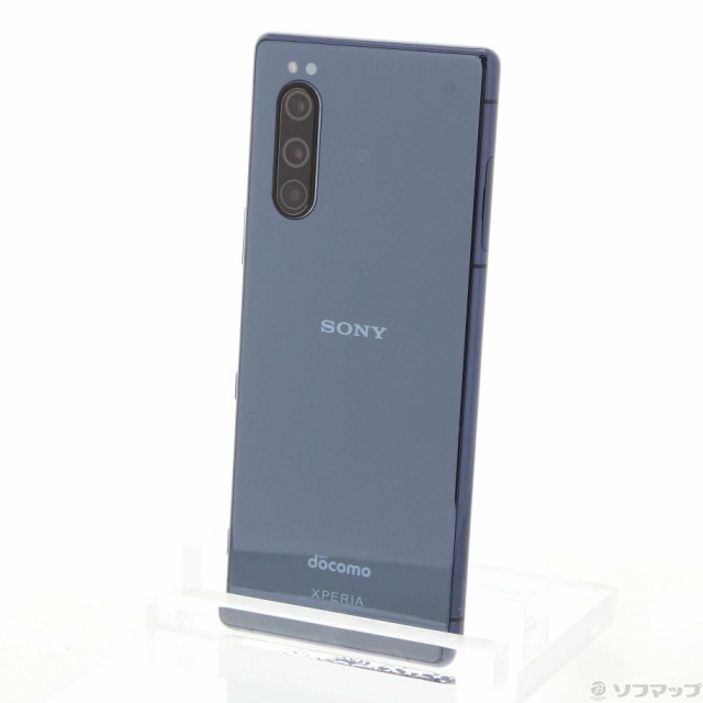 日本に ()SONY Xperia 5 64GB ブルー SO-01M docomoロック解除SIMフリー(198-ud)