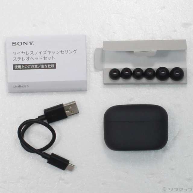 中古)SONY LinkBuds S WF-LS900N B ブラック(305-ud)の通販はau PAY