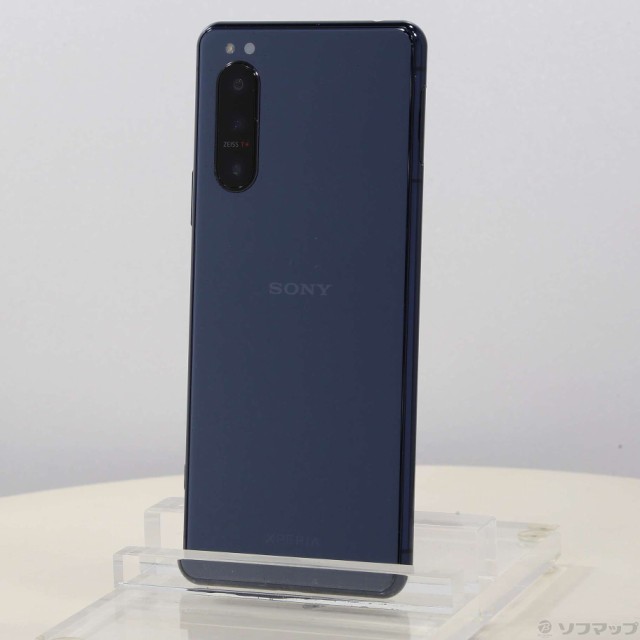 WEB限定】 ()SONY Xperia 5 II 128GB ブルー SOG02 auロック解除SIM