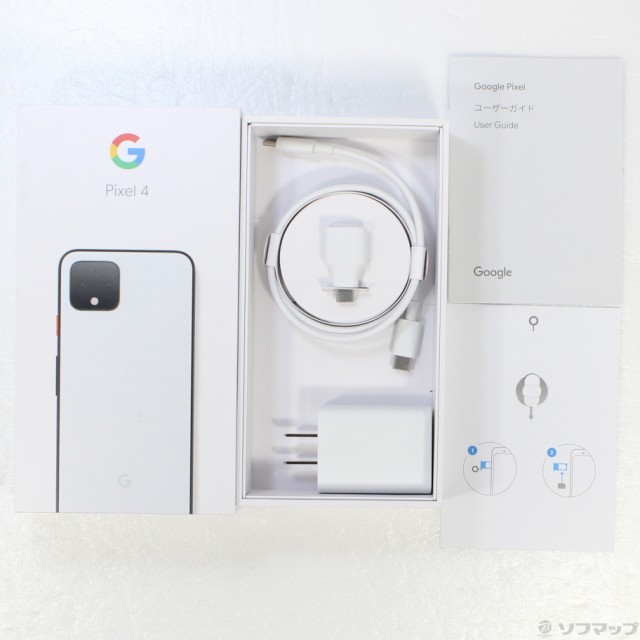 中古)GOOGLE Google Pixel 4 128GB クリアリーホワイト G020N SIM