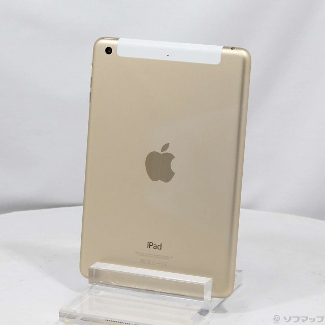 中古)Apple iPad mini 3 16GB ゴールド MGYR2J/A docomo(381-ud)の通販
