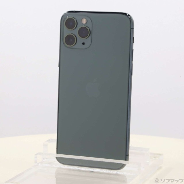 中古)Apple iPhone11 Pro 64GB ミッドナイトグリーン MWC62J/A SIM