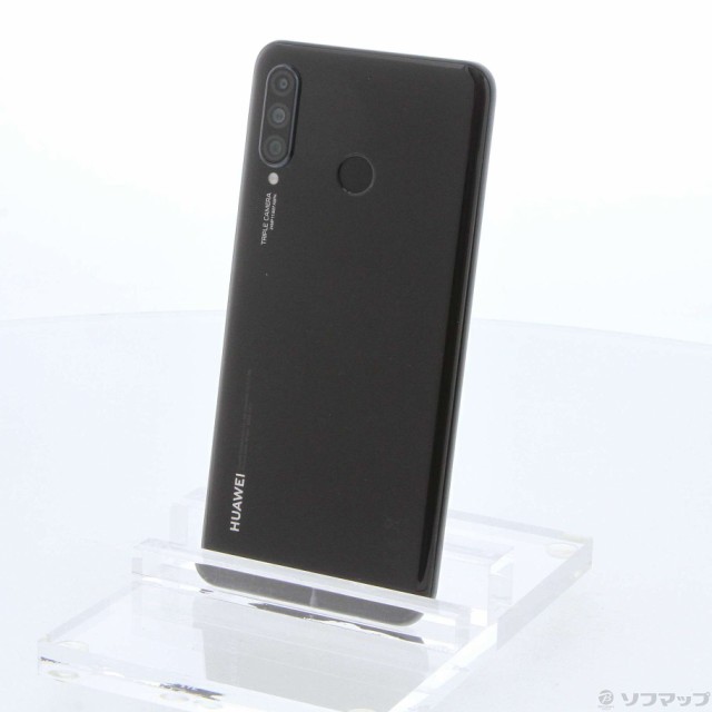 中古)HUAWEI HUAWEI P30 lite 64GB ミッドナイトブラック MAR-LX2J SIM