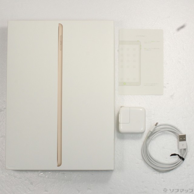 中古)Apple iPad 第5世代 128GB ゴールド MPGW2J/A Wi-Fi(344-ud)の