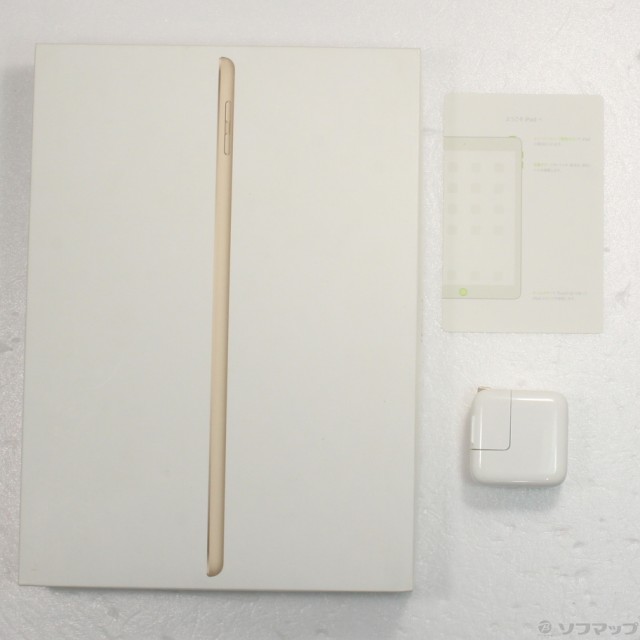 中古)Apple iPad 第5世代 128GB ゴールド MPGW2J/A Wi-Fi(371-ud)の