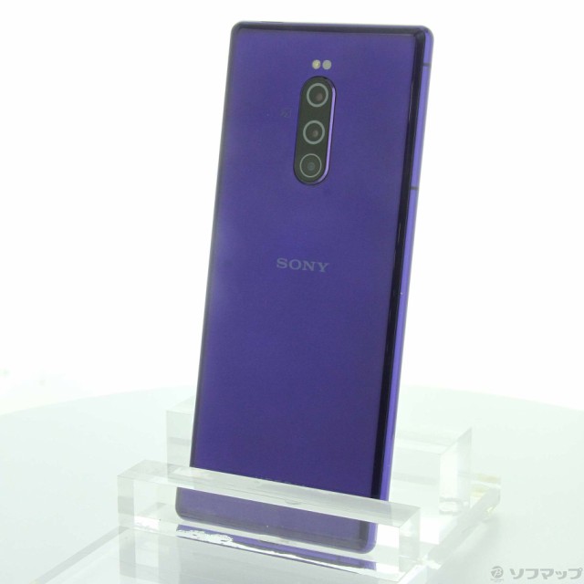 (中古)SONY Xperia 1 64GB パープル SOV40 auロック解除SIMフリー(198-ud)｜au PAY マーケット