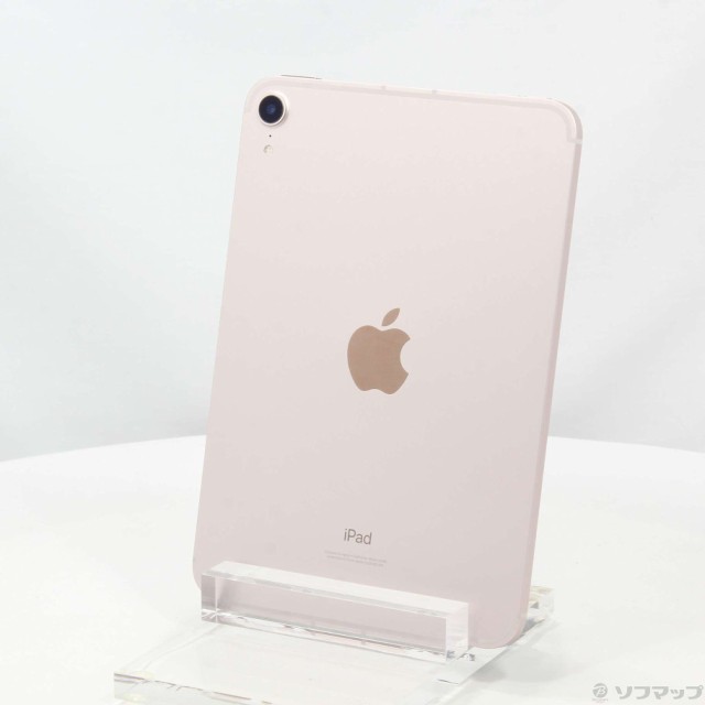 紫③ 〔〕Apple(アップル) iPad mini 第6世代 64GB ピンク MLX43J／A SIMフリー〔198-ud〕 
