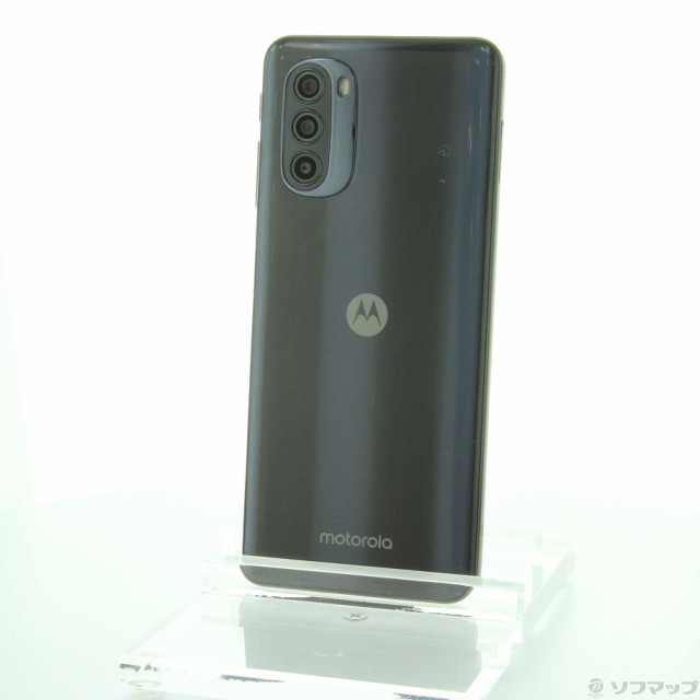 中古)motorora moto g52j 5G 128GB インクブラック PATM0000JP SIM