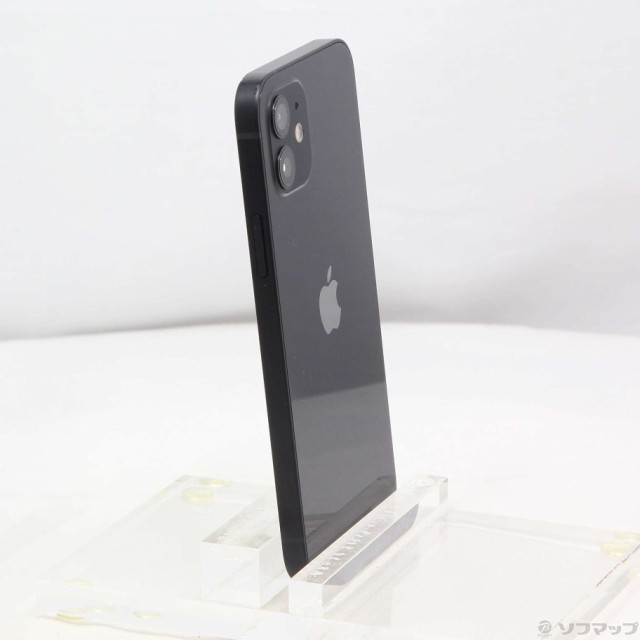 中古)Apple iPhone12 64GB ブラック MGHN3J/A SIMフリー(384-ud)の通販