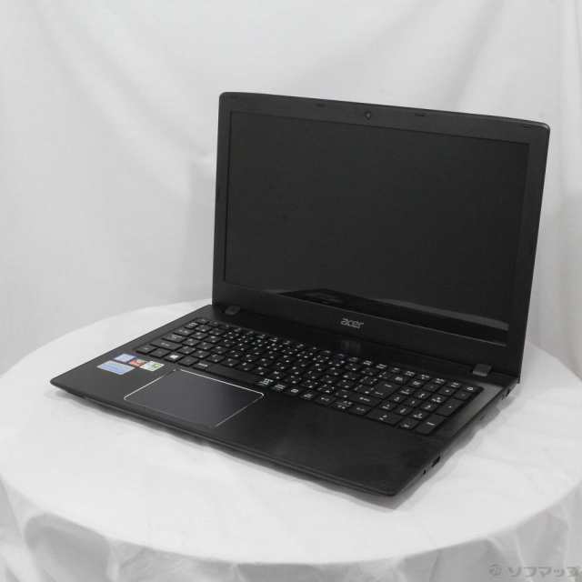 (中古)Acer 格安安心パソコン Aspire E15 E5-576-F54D/KF オブシディアンブラック (Windows 10)(348-ud)