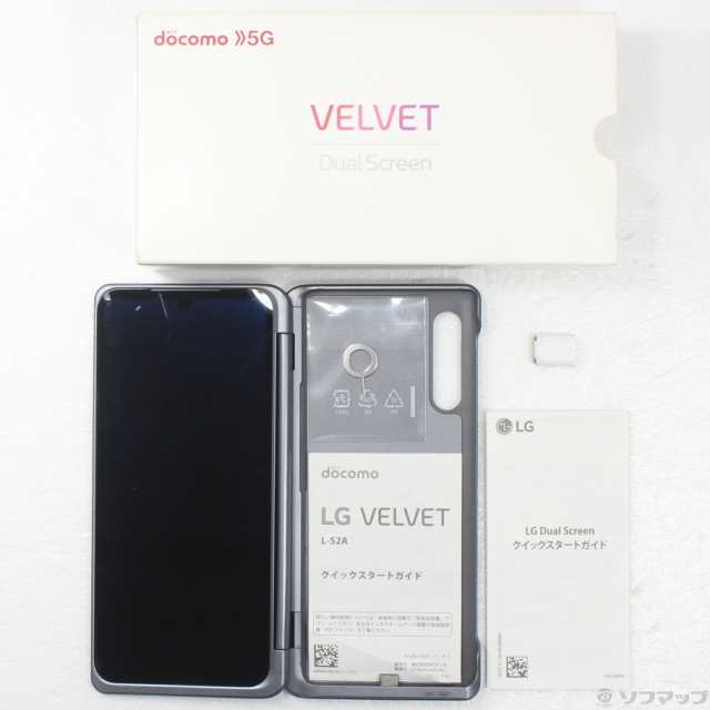 LG  新品　VELVET    グレー