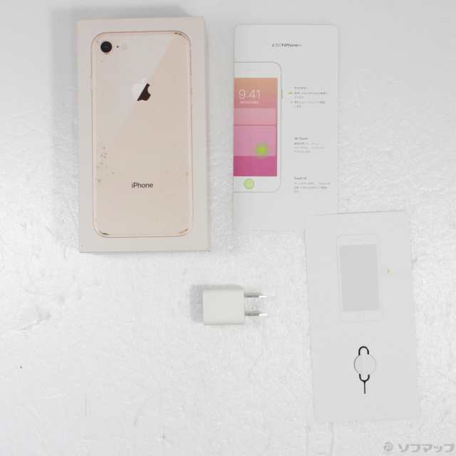 中古)Apple iPhone8 64GB ゴールド MQ7A2J/A SIMフリー(276-ud)の通販