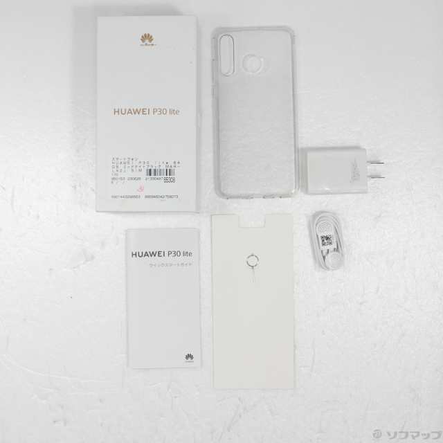 中古)HUAWEI HUAWEI P30 lite 64GB ミッドナイトブラック MAR-LX2J SIM