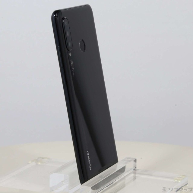 中古)HUAWEI HUAWEI P30 lite 64GB ミッドナイトブラック MAR-LX2J SIM