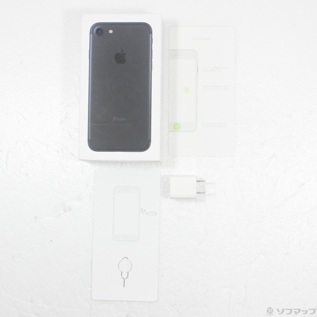 中古)Apple iPhone7 128GB ブラック MNCK2J/A SIMフリー(297-ud)の通販