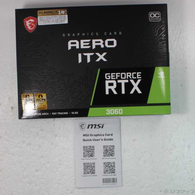 中古)MSI GeForce RTX 3060 AERO ITX 12G OC(344-ud)の通販はau PAY