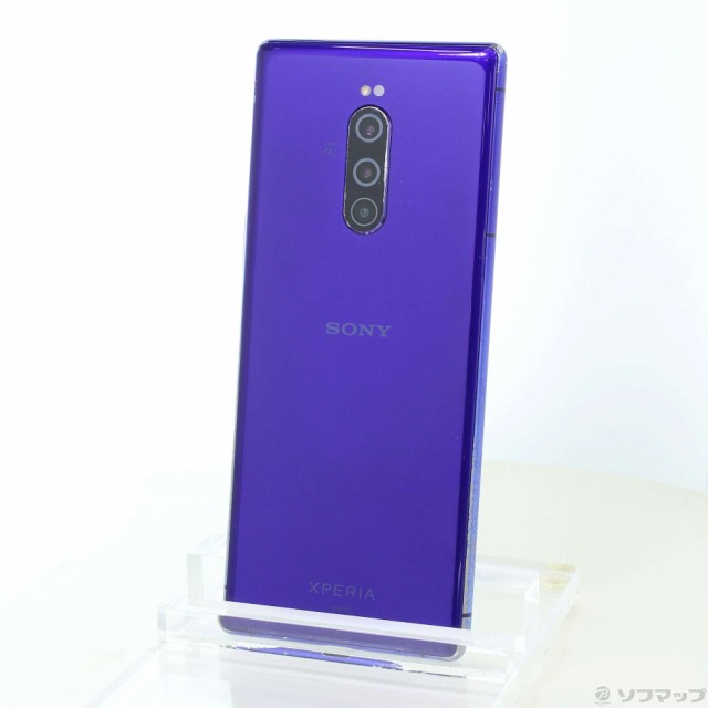 中古)SONY Xperia 1 64GB パープル SOV40 auロック解除SIMフリー(344