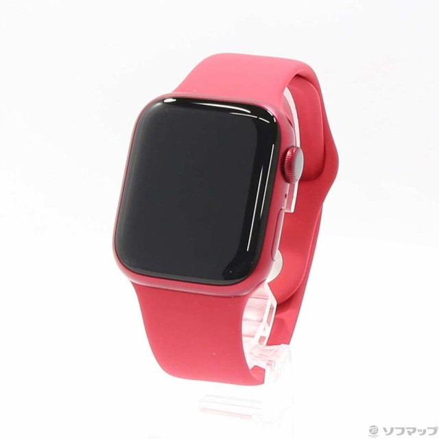 (中古)Apple (展示品) Apple Watch Series 7 GPS 41mm (PRODUCT)REDアルミニウムケース  (PRODUCT)REDスポーツバンド(377-ud)｜au PAY マーケット