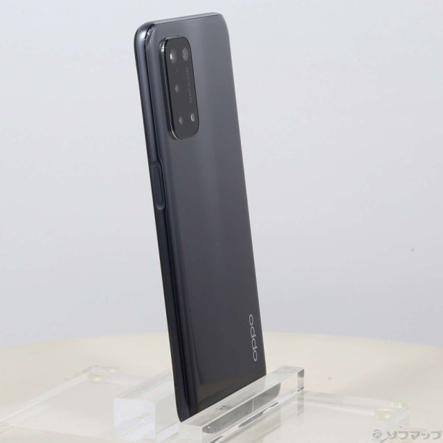 中古)OPPO OPPO A54 5G 64GB シルバーブラック OPG02 UQ mobile(258-ud