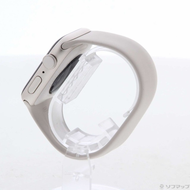 (中古)Apple Apple Watch SE 第2世代 GPS 44mm スターライトアルミニウムケース  スターライトソロループ(349-ud)｜au PAY マーケット