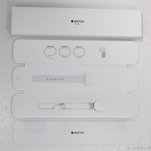 中古)Apple Apple Watch Series 3 GPS 38mm シルバーアルミニウム