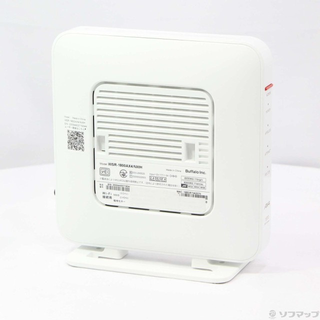BUFFALO Wi-Fiルーター WSR-1800AX4/NWH