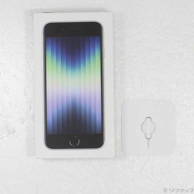 中古)Apple iPhone SE 第3世代 128GB スターライト MMYG3J/A SIM