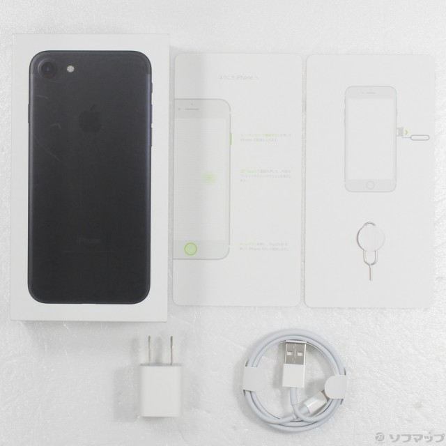 中古)Apple iPhone7 32GB ブラック MNCE2J/A SIMフリー(381-ud)の通販