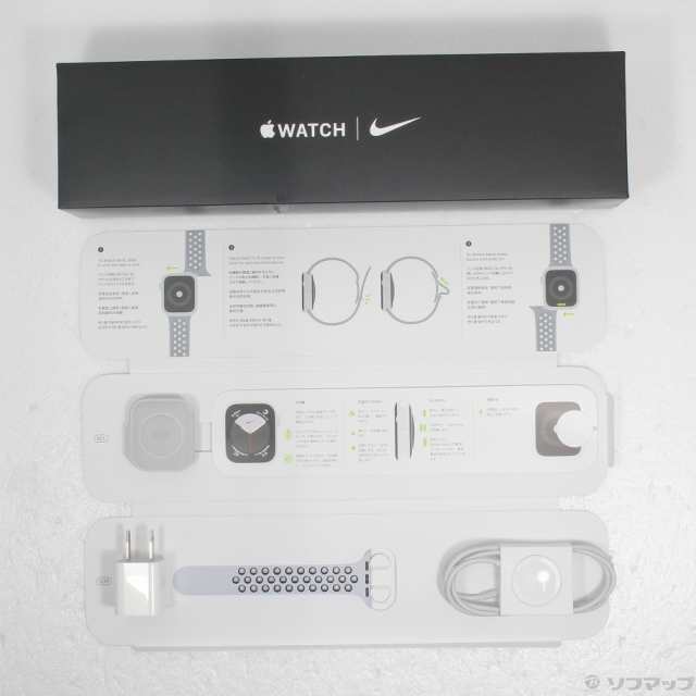 中古)Watch Series 5 Nike GPS + Cellular 40mm シルバーアルミニウム