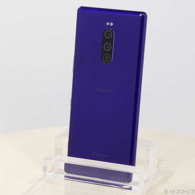 中古)SONY Xperia 1 64GB パープル SO-03L docomoロック解除SIMフリー