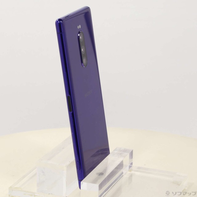 中古)SONY Xperia 1 64GB パープル SO-03L docomoロック解除SIMフリー