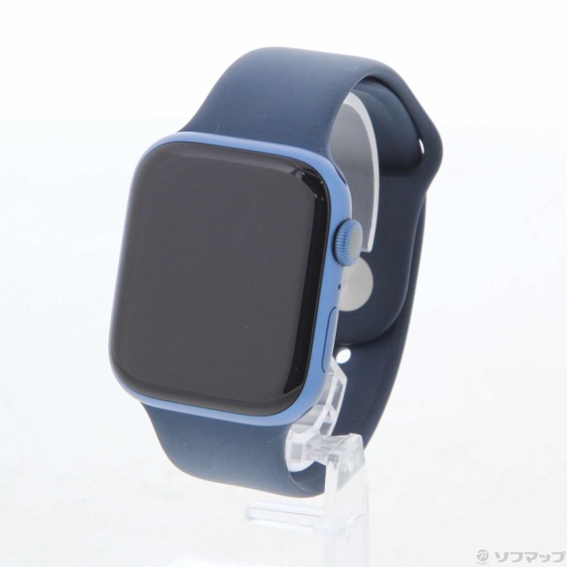 中古)Apple Apple Watch Series 7 GPS 45mm ブルーアルミニウムケース