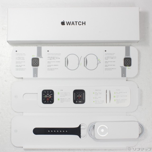 (中古)Apple Apple Watch SE 第1世代 GPS 40mm スペースグレイアルミニウムケース  ミッドナイトスポーツバンド(252-ud)｜au PAY マーケット