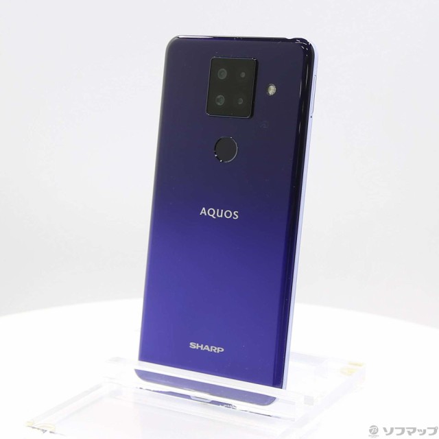 【美品】AQUOS sense4 plus パープル128GB【simフリー】