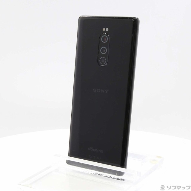 中古)SONY Xperia 1 64GB ブラック SO-03L docomoロック解除SIMフリー