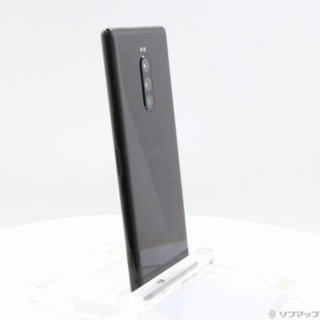 中古)SONY Xperia 1 64GB ブラック SO-03L docomoロック解除SIMフリー