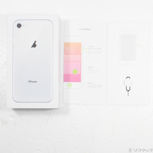 (中古)Apple iPhone8 64GB シルバー MQ792J/A SIMフリー(352-ud)｜au PAY マーケット