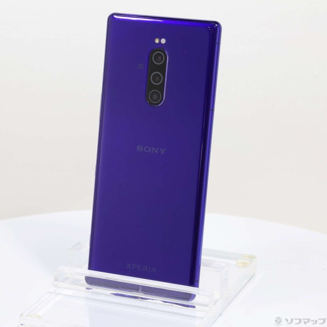 格安HOT新品未使用 Xperia1 802SO パープル 判定〇 SIMフリー 送料無料 スマートフォン本体