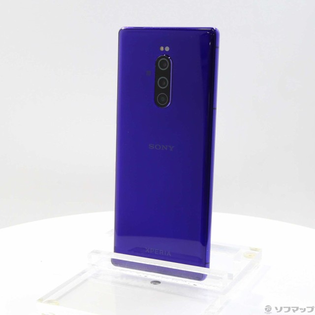 SIMロック解除済】判定○ Xperia 1 802SO パープル - スマートフォン ...